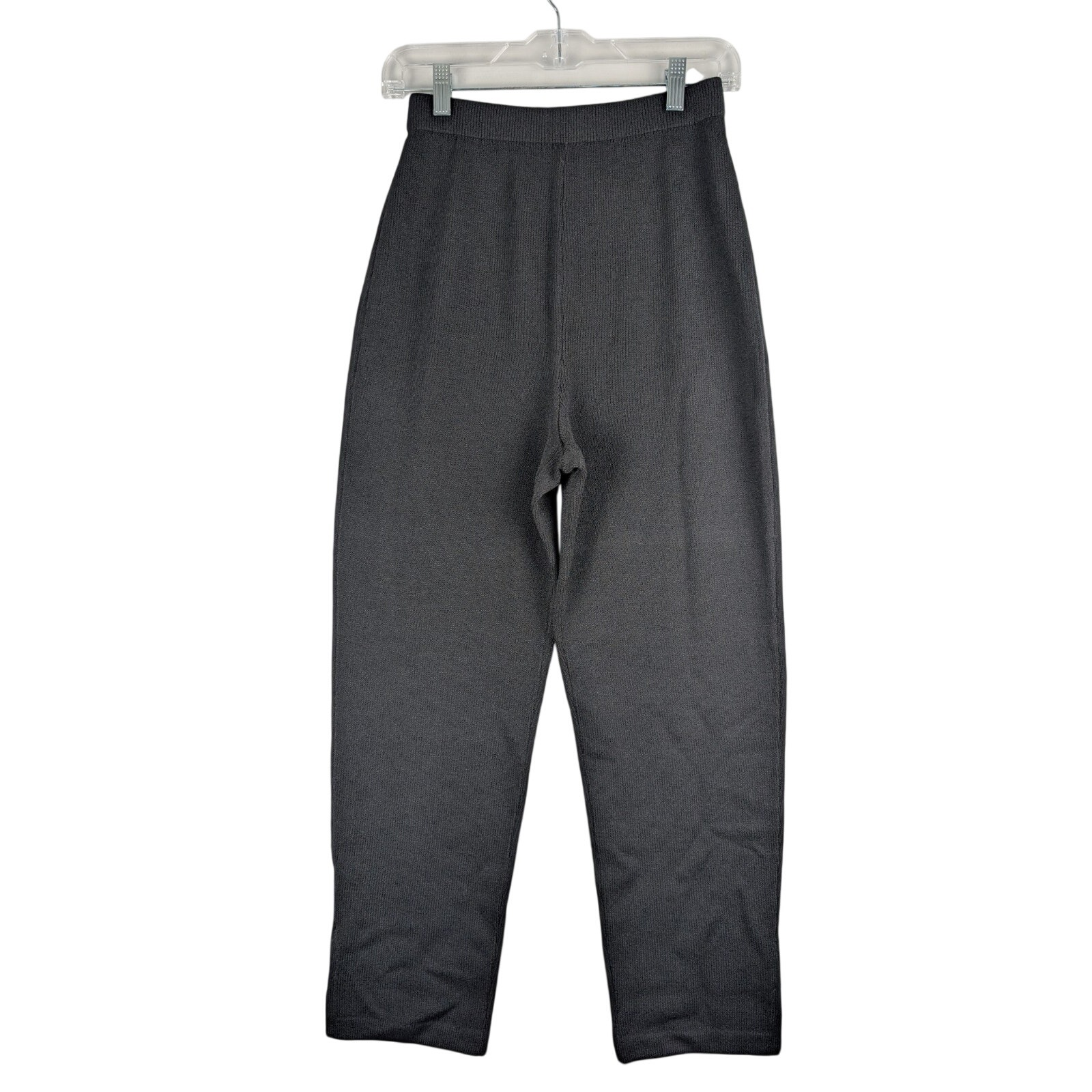 St. John By Marie Gray Black Knit 80% Wool Womens 4 Quiet Luxury Pants Nwt $345